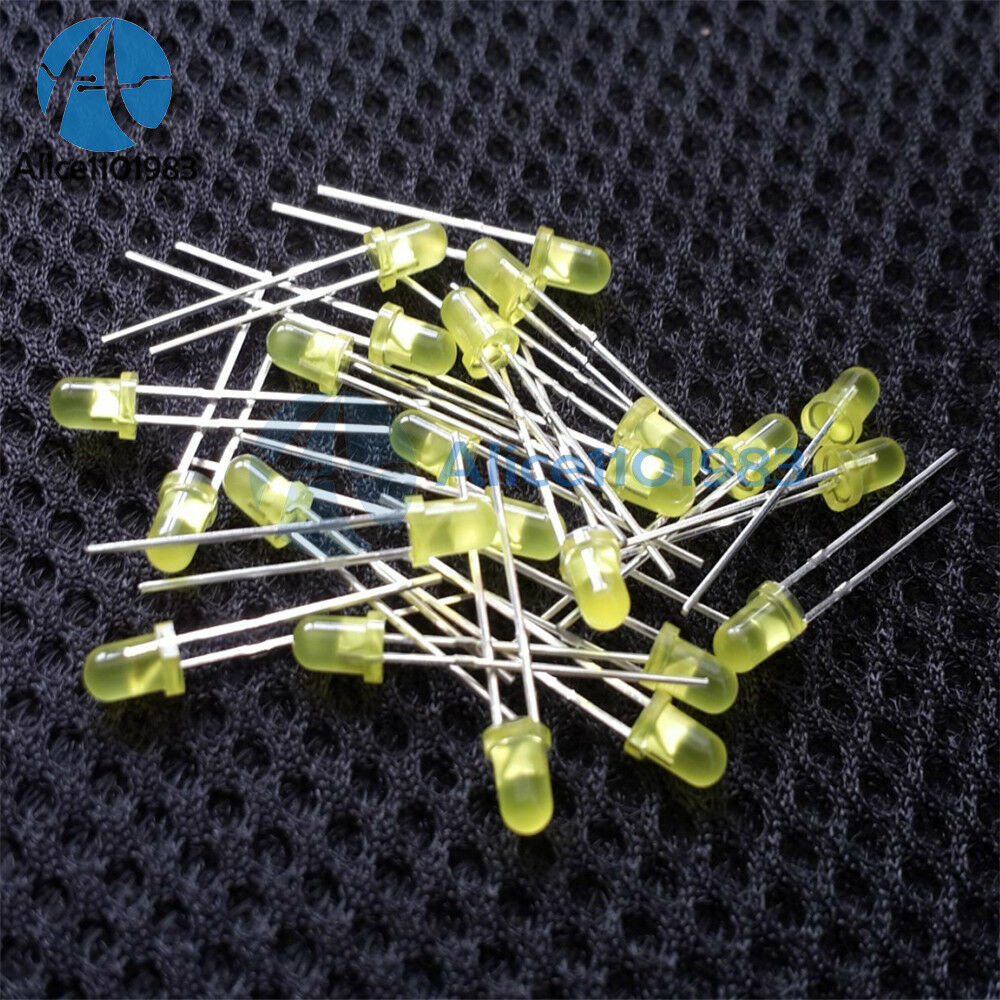 500PCS LED 3MM yellow COLOR  yellow LIGHT Super Bright Emitting Diode