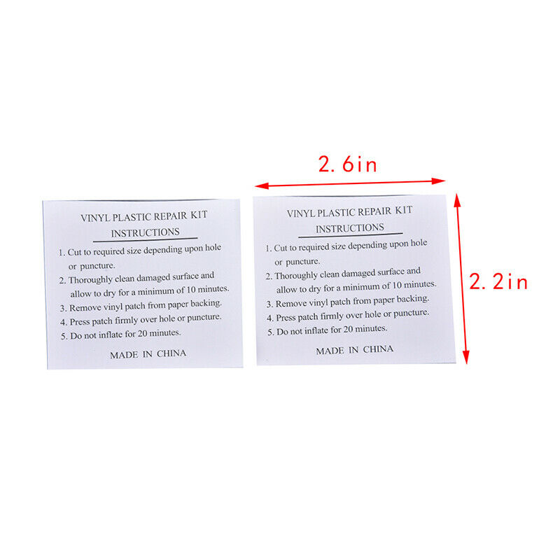 10 x PVC Repair Adhesive Patch Inflatable Swimming Float Air Bed PatchesB BdDFA