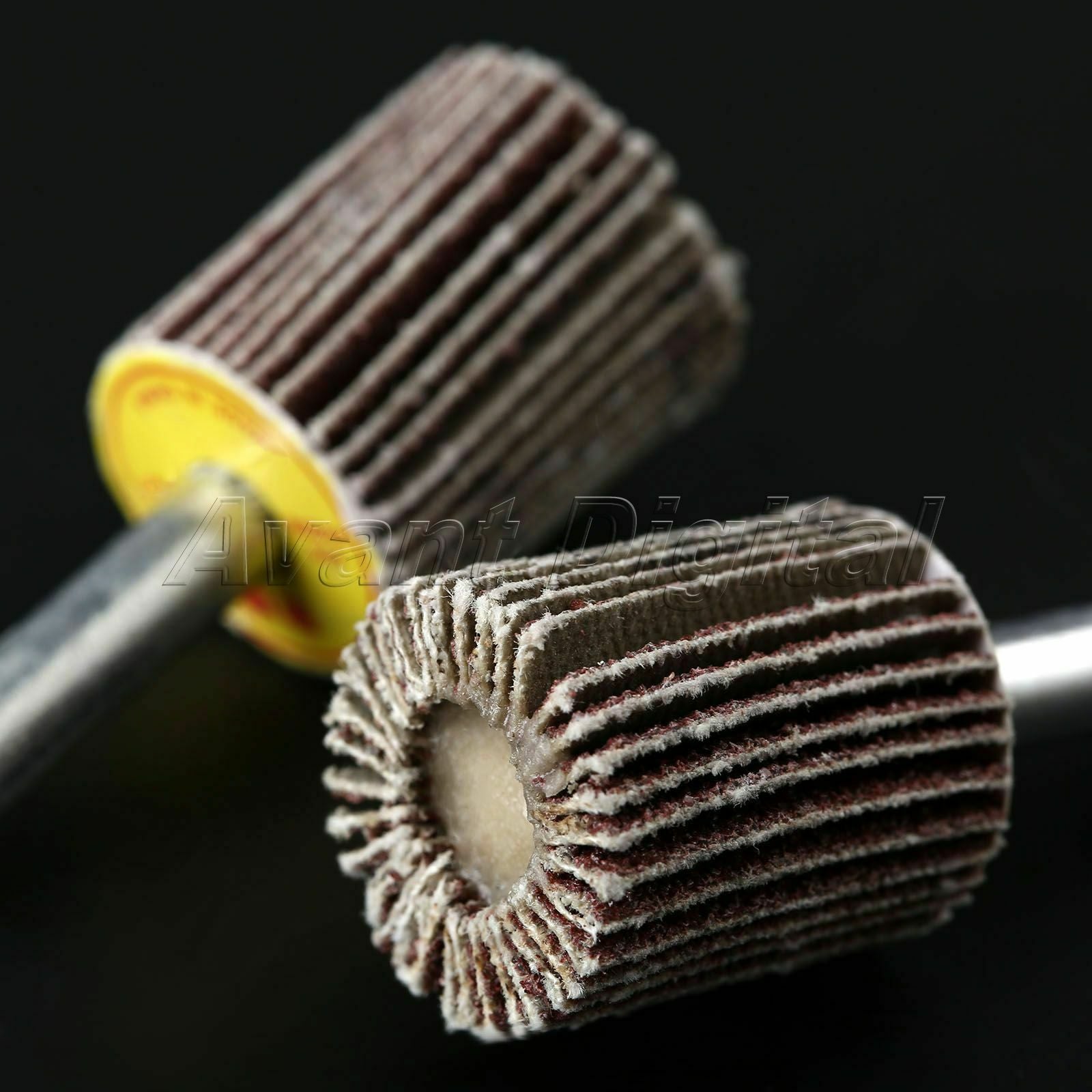 10x 80 Grit Sanding Grinding Flap Wheel Abrasive Woodworking Grinder Rotary Tool