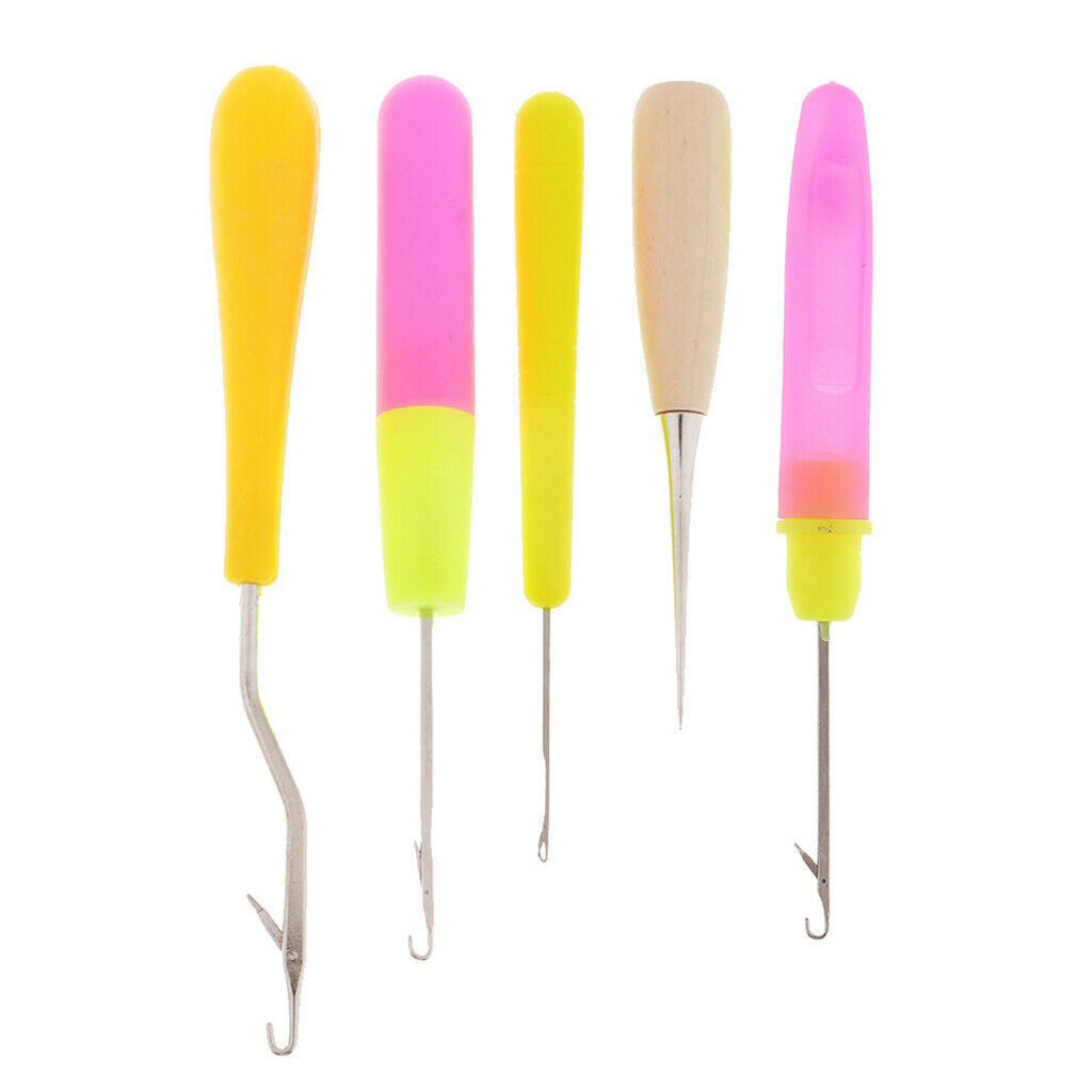 7pcs Latch Crochet Hair Needle Hooks Awl  For