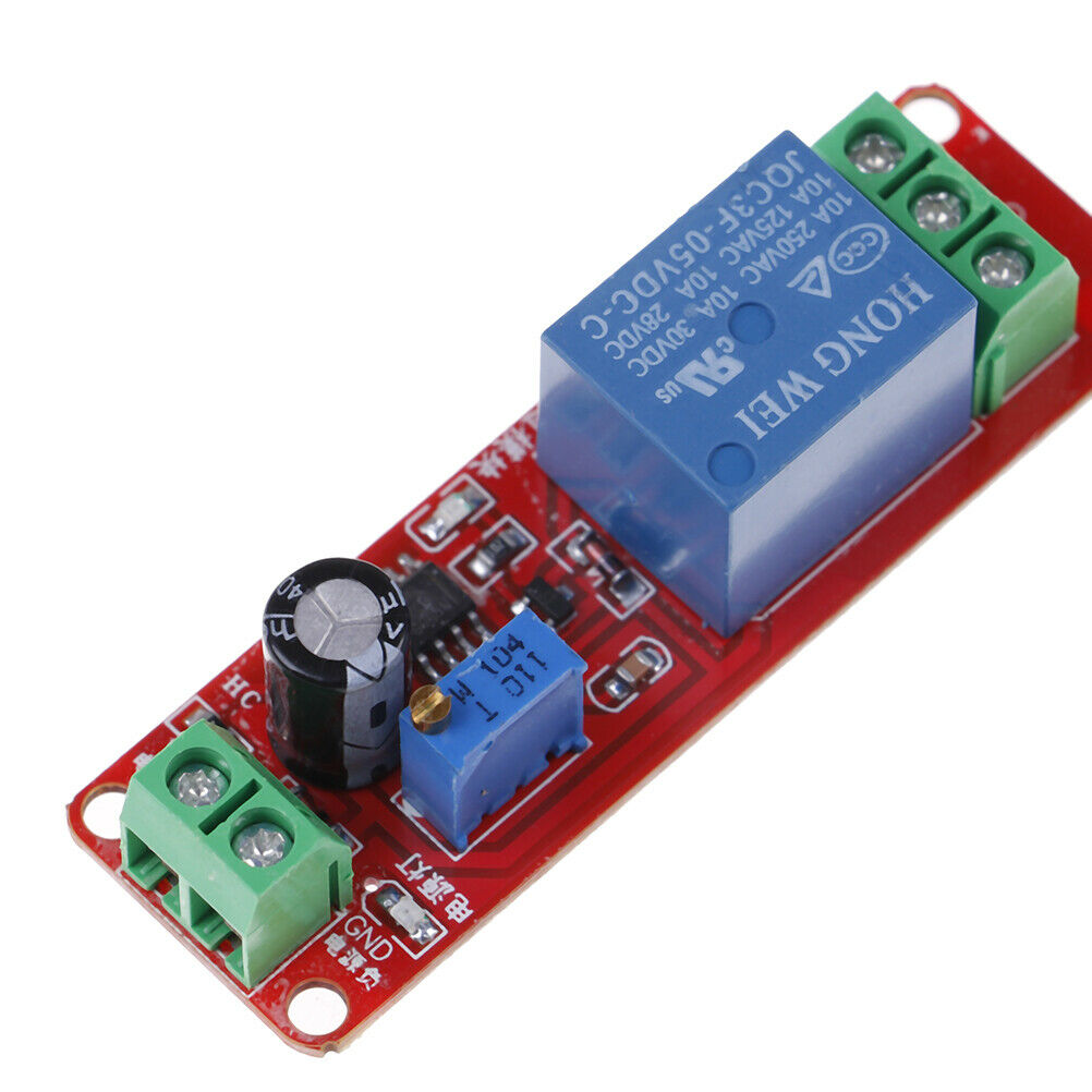 DC 5V NE555 timer switch adjustable module 0-10s time delay relay module