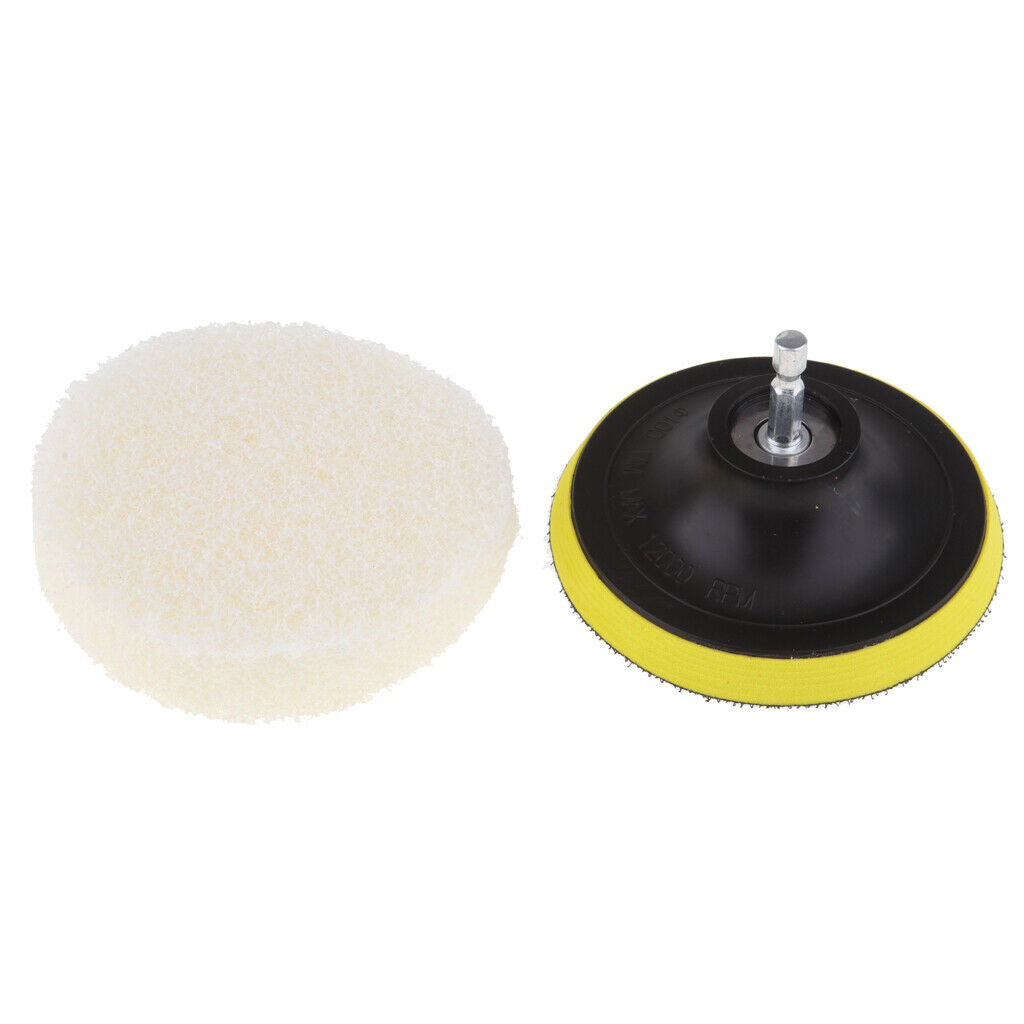 2Pcs Drill Brush Power Scrubber Cleaning Tub Cleaner Attachment Kit White