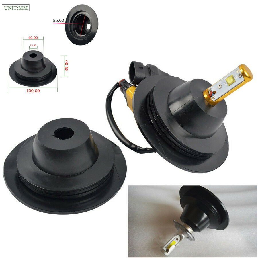 2pcs 4 Size H1 H3 H4 H7 H8 H11 Headlight Lamp Housing Dust Cover Seal Cover Cap