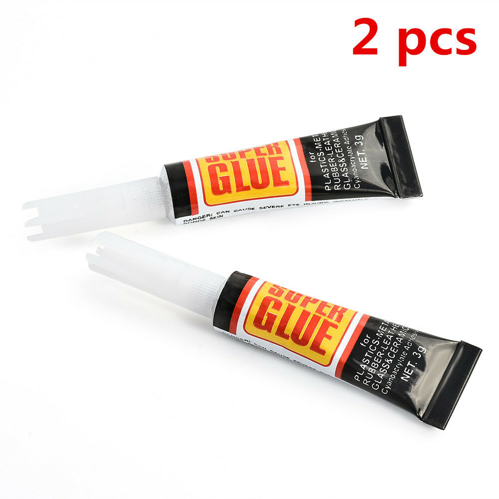 2pcs Useful Super Glue Surface Insensitive Extra Strong Adhesive Fast Instant C