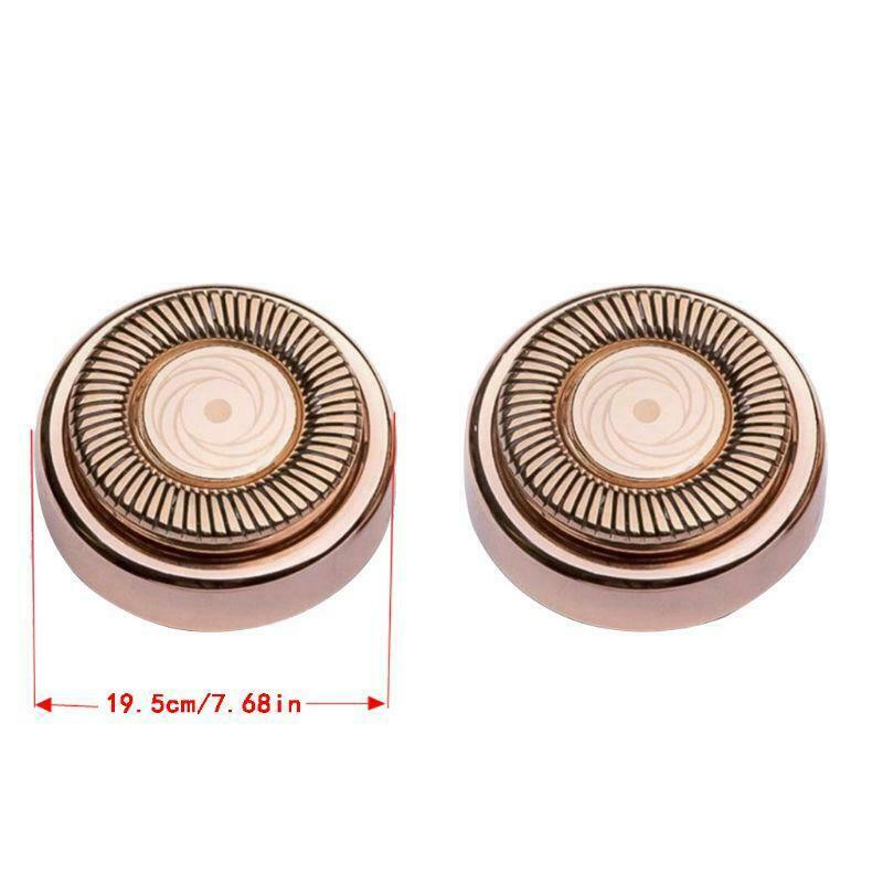 Head for women's painless facial hair remover6 replacement heads 2 brushes blade