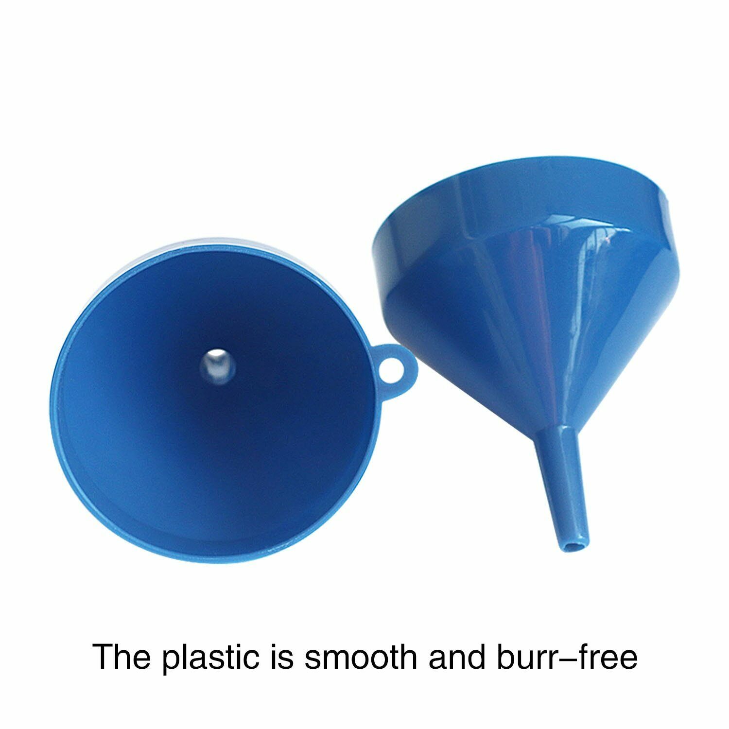 5 Pc Funnel Set Plastic Filling Auto Oil Water Lab Home Kitchen Car Tool