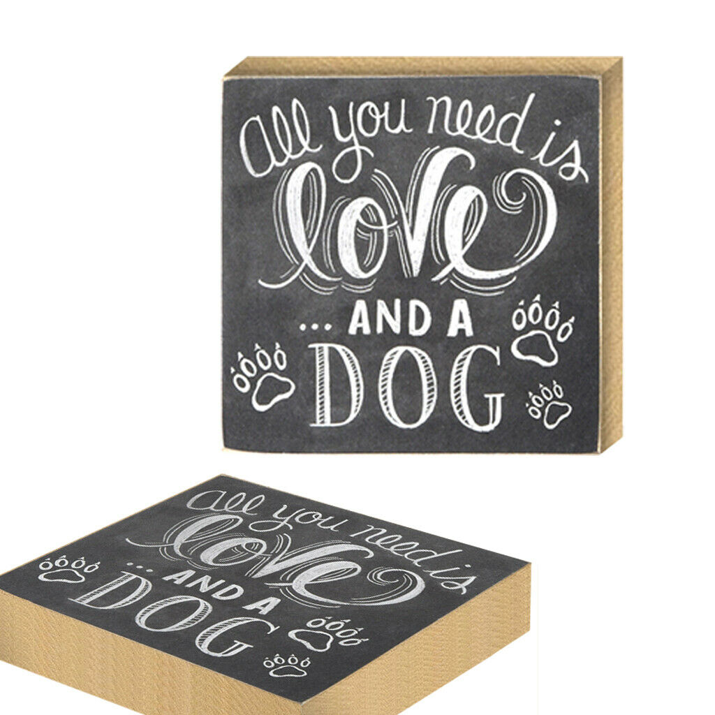 Wooden Stand LOVE DOG Wedding Photo Board Plaque Sign Venue Decoration