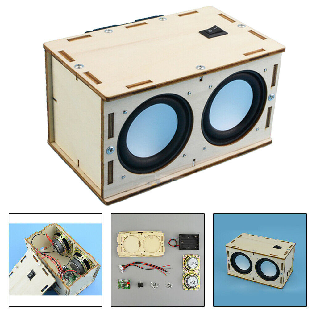 Wood DIY Bluetooth Speaker Material Science Experiment Education Toys Set Toys