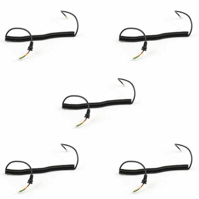 5Pcs RJ45 6PIN Speaker Mic Cable Line Cord For Yaesu MH48A FT-8800/1802 Radio CA