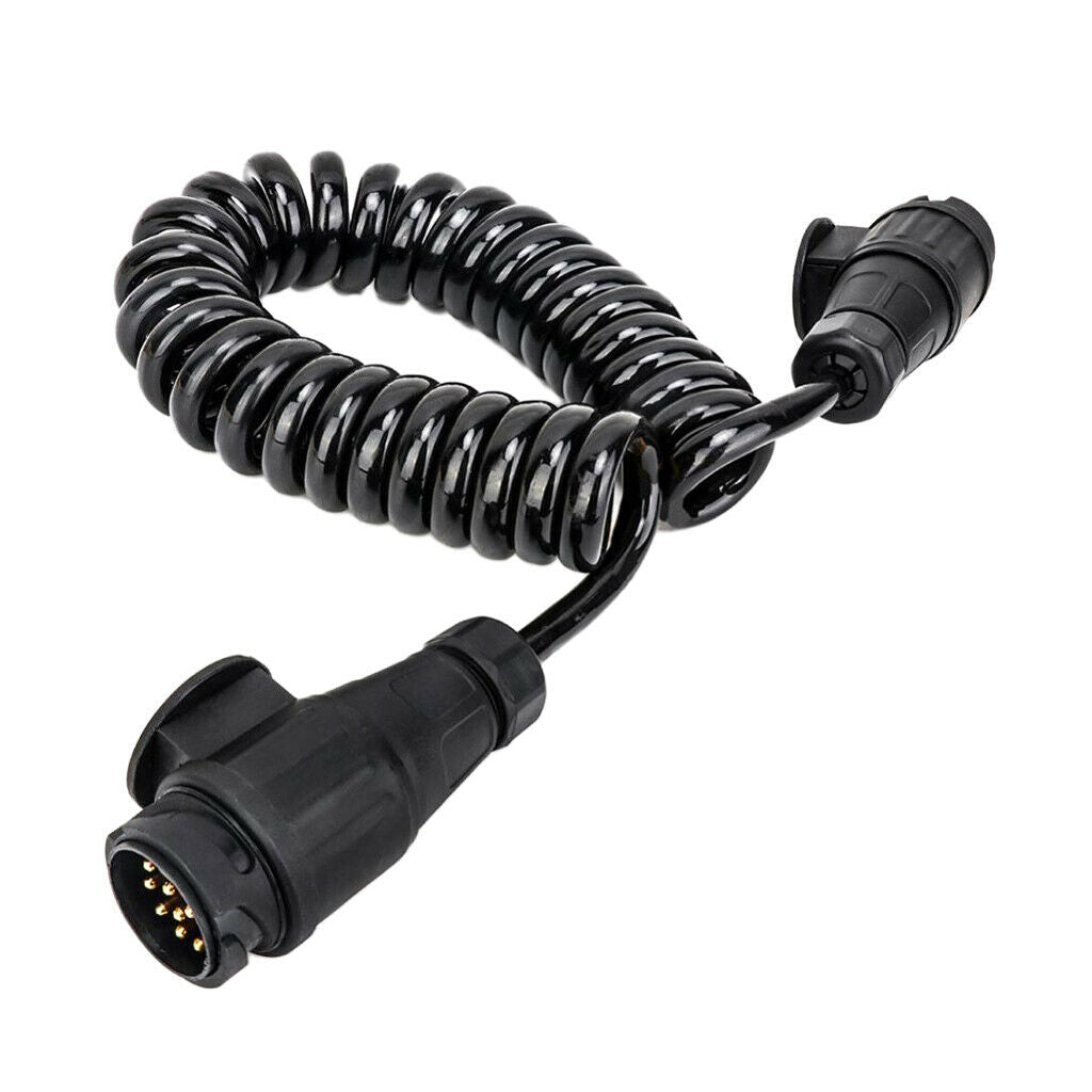13 Pin Trailer Plug Wiring Spring Cable Connector Adapter Trailer Caravan