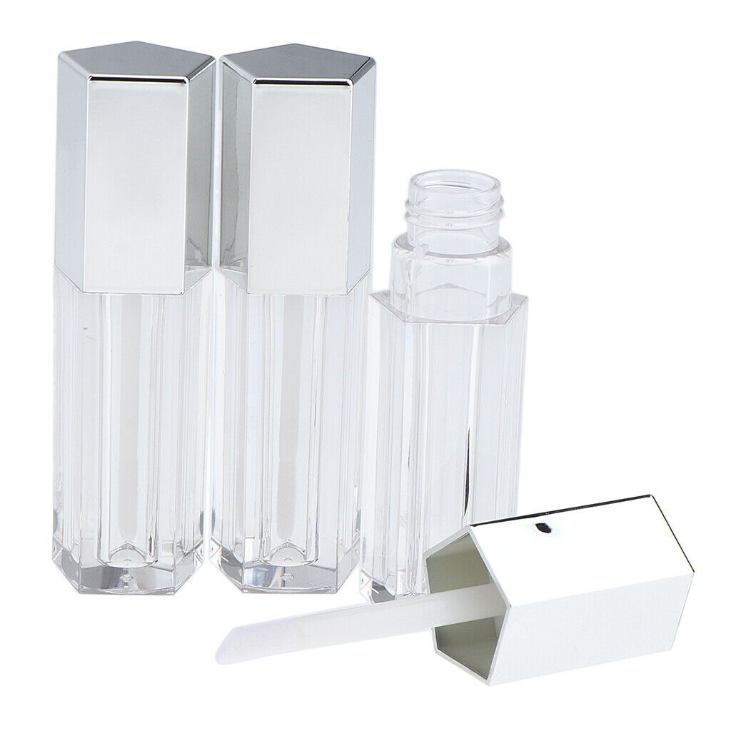 6pcs 5ml Empty Lip Gloss Oil Tubes Lipstick Travel Refillable Bottles Vials