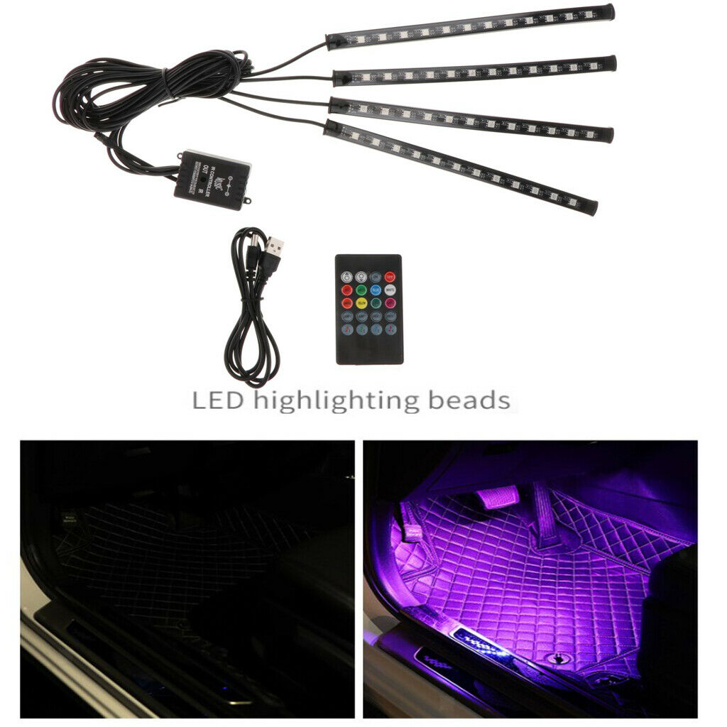 Interior Car Lights with Remote Control Upgraded 2-in-1 Design Interior Car LED