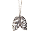 Gothic Necklace Punk Ribcage Chest Bone Form Pendant Chain Jewelry Gift Unisex