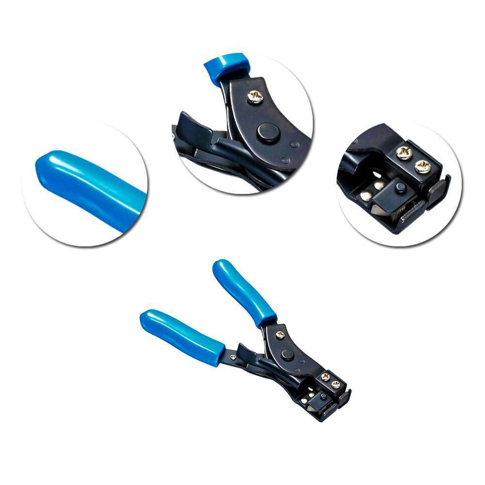 Cable Tie Fasten Gun Pliers Crimper Tensioner Cutter Stainless Steel Tools