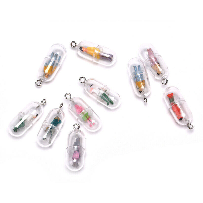 10pcs Funny Capsule Villain Charms Pendants DIY Jewelry Findings Craft Mak G BU