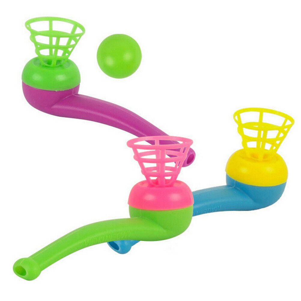 3Pcs magic floating ball game kids gift toys blow pipe balls for party gam.l8
