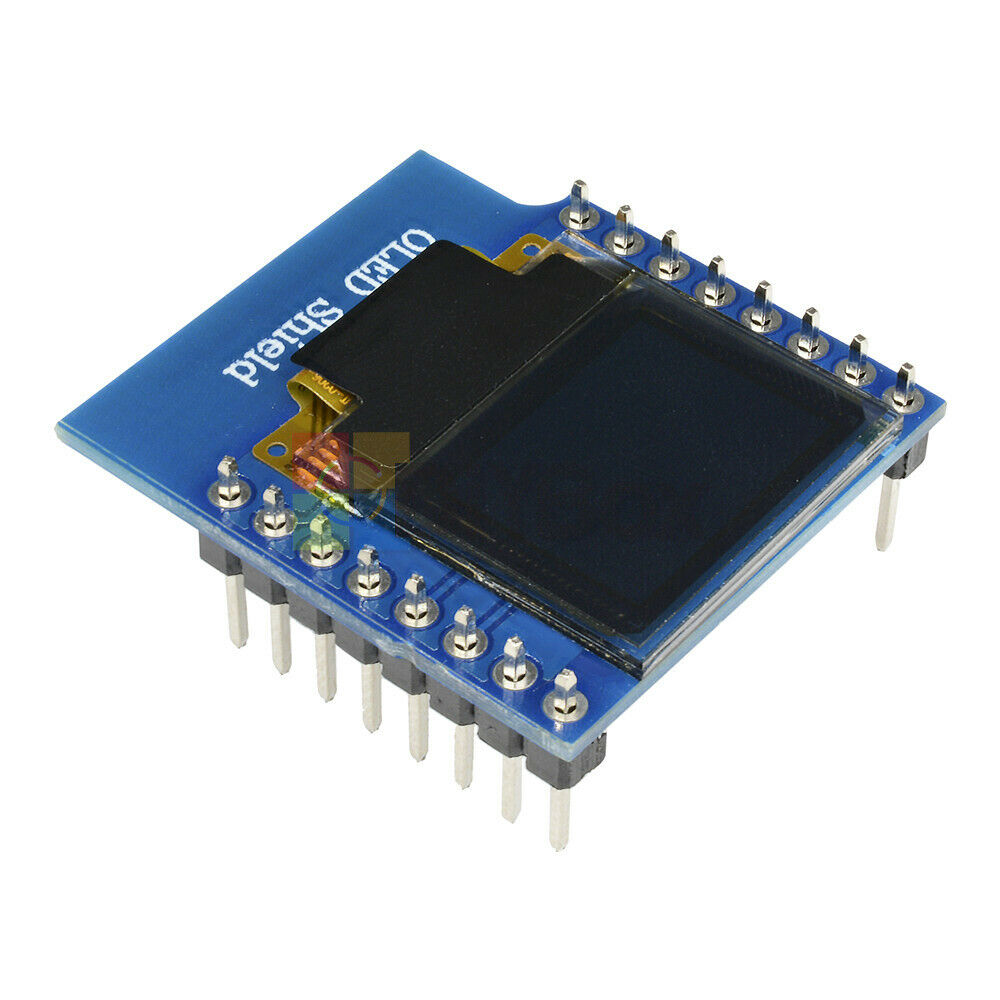 2PCS 0.66" D1 Mini OLED Display SSD1306 64x48 Shield for ESP8266 Arduino NodeMcu