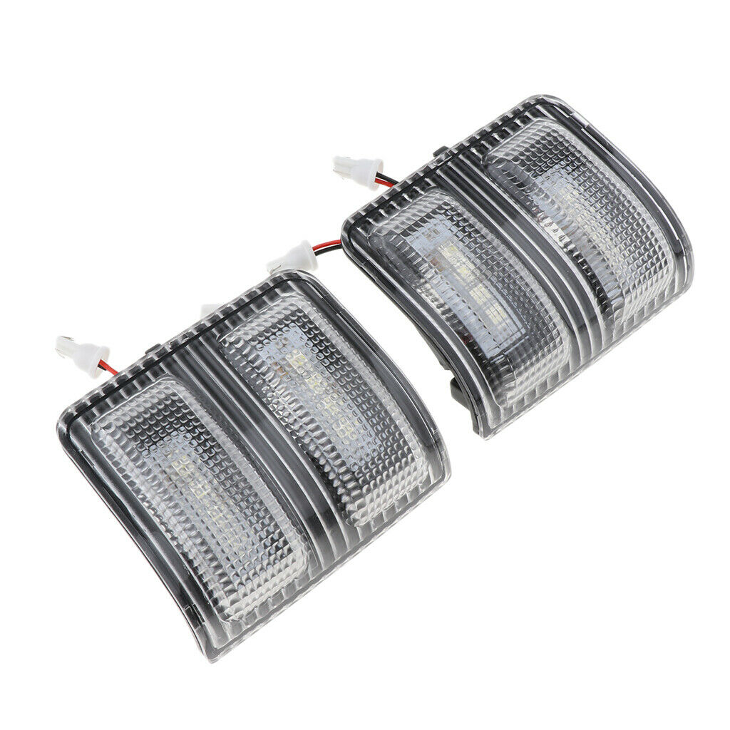 White Car LED Side Mirror Turn Signal Light for Ford 250 F350 F450