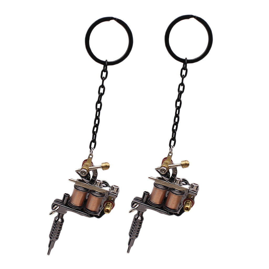 2 Pcs Alloy Keychain Keychain - Mini  Machine Keychain
