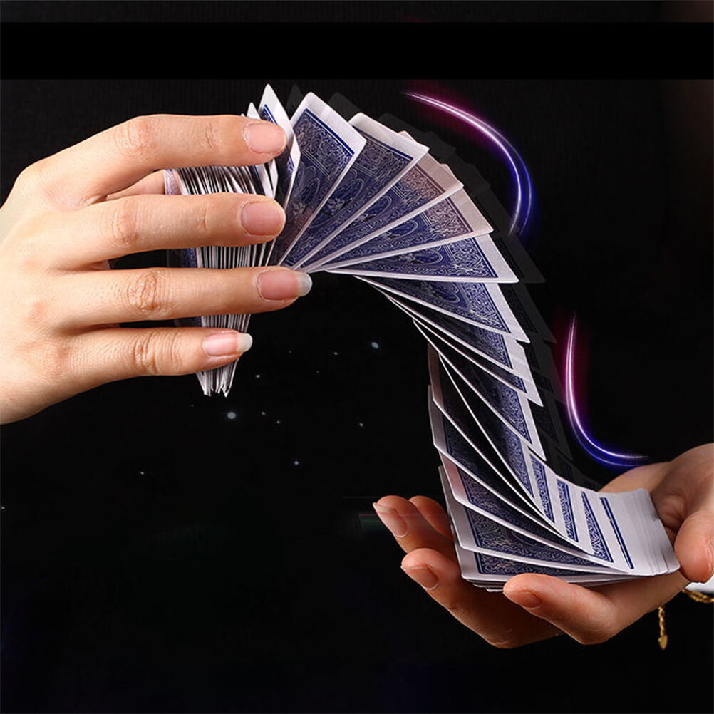 Electric deck magic props card magic trick stage acrobatics waterfall card.l8