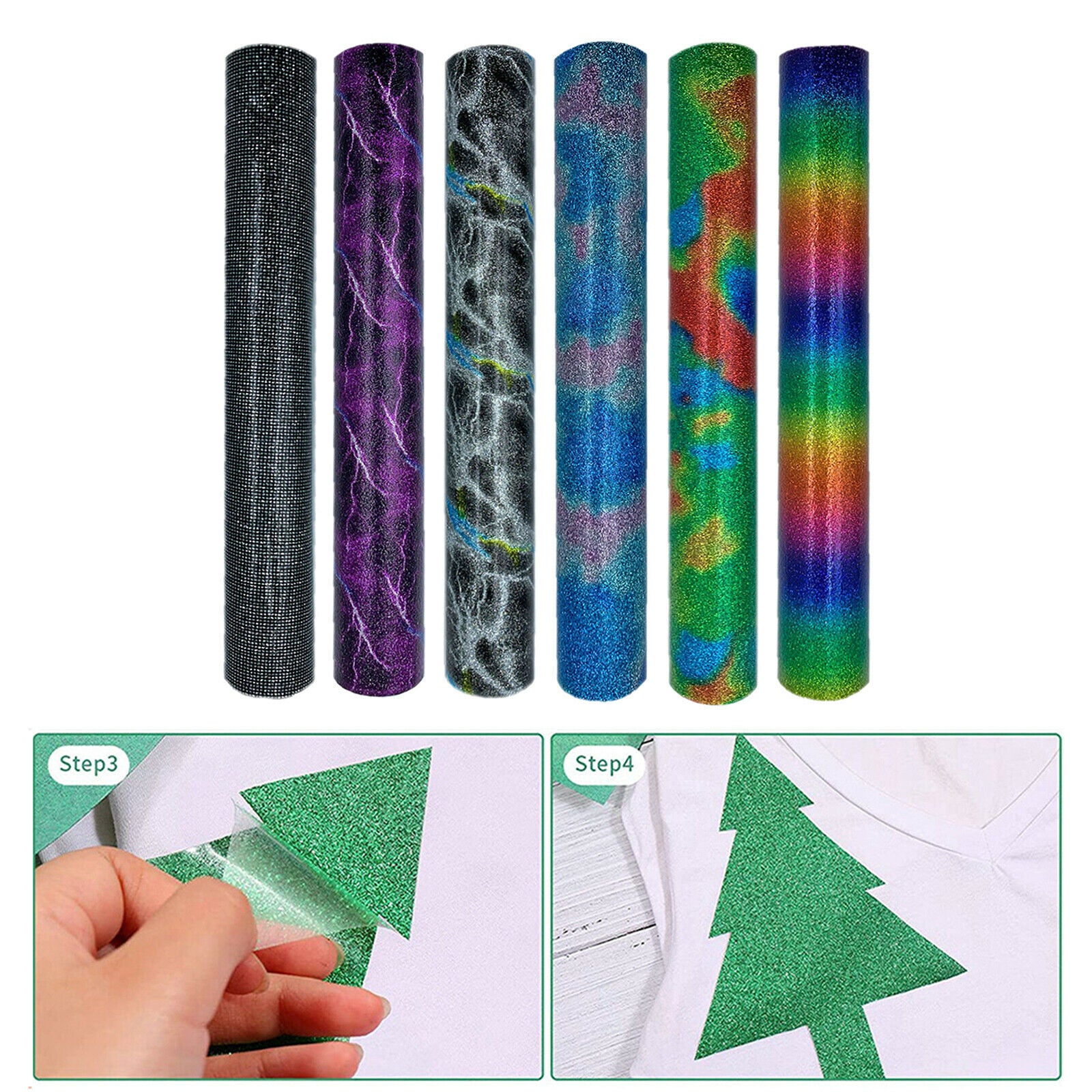 Heat Transfer Vinyl 25x30cm HTV Sheet Lettering Arts Fabrics Paper HTV Roll