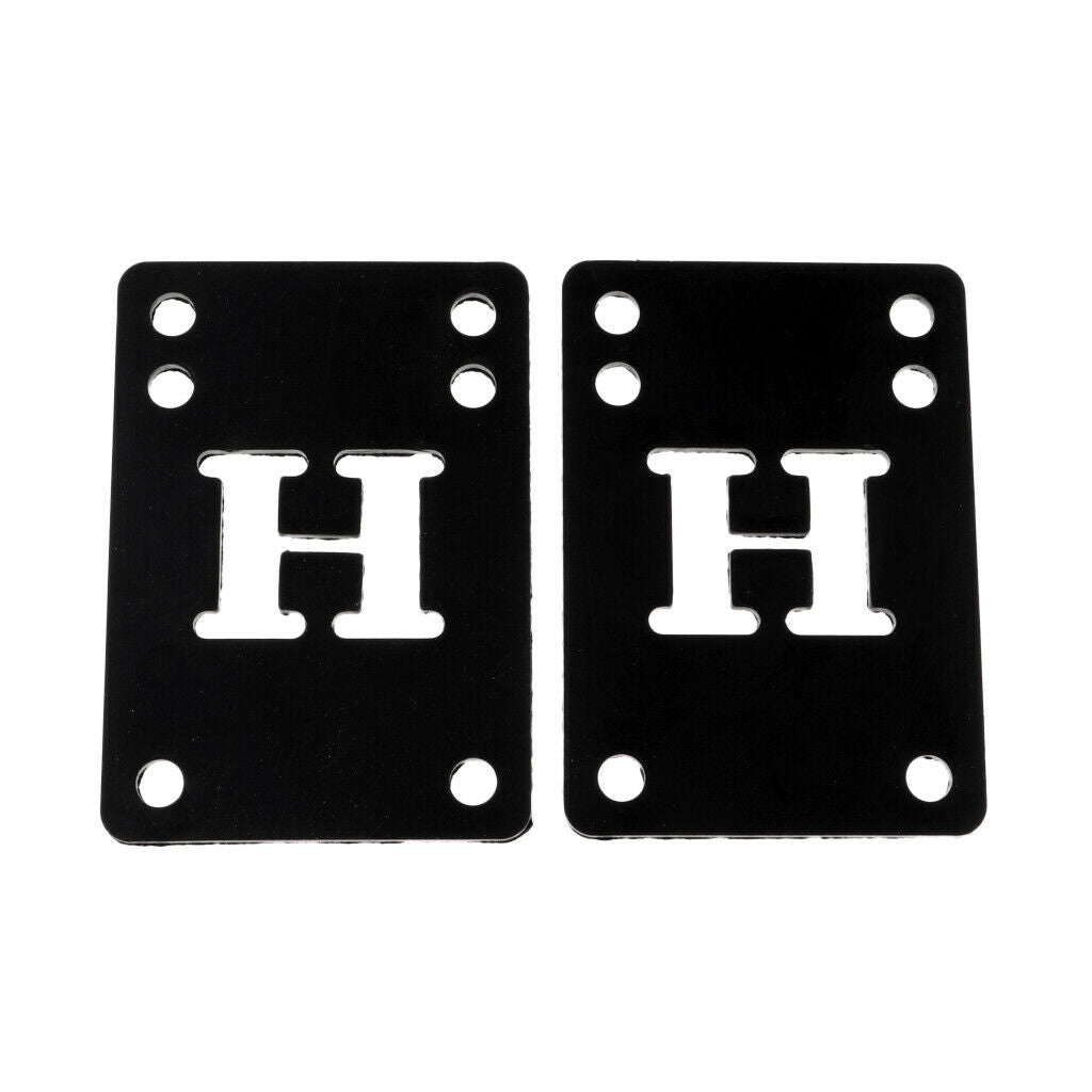 2 Pcs Rubber Skateboard Longboard Riser Pad Shock Pads 1/8 72 x 52 x 3mm