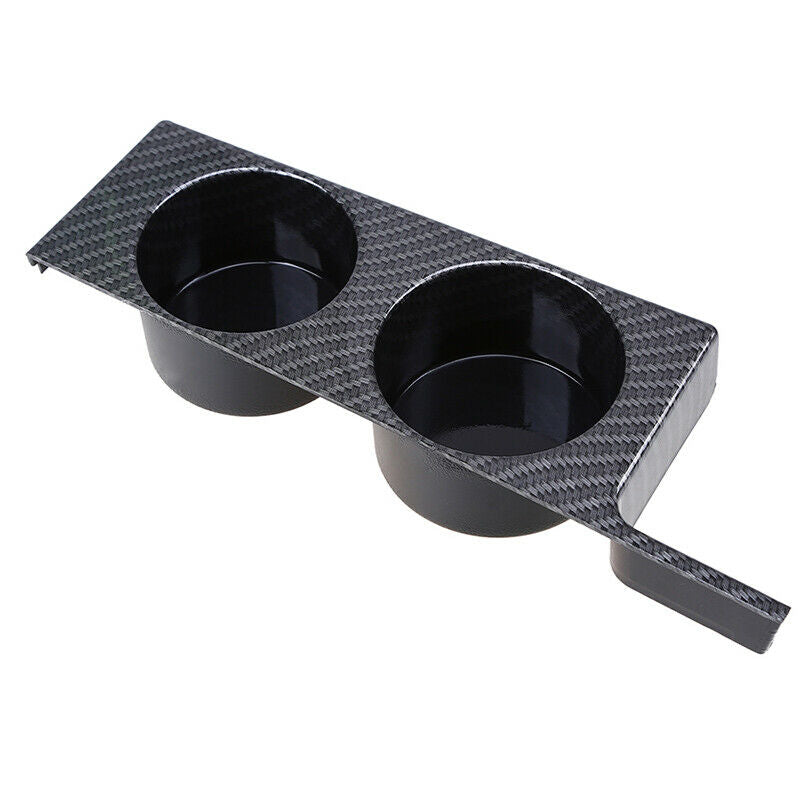 For BMW 5-Series E39 4-Door 1996-2003 Carbon Black Cup Drink Bottle Holders