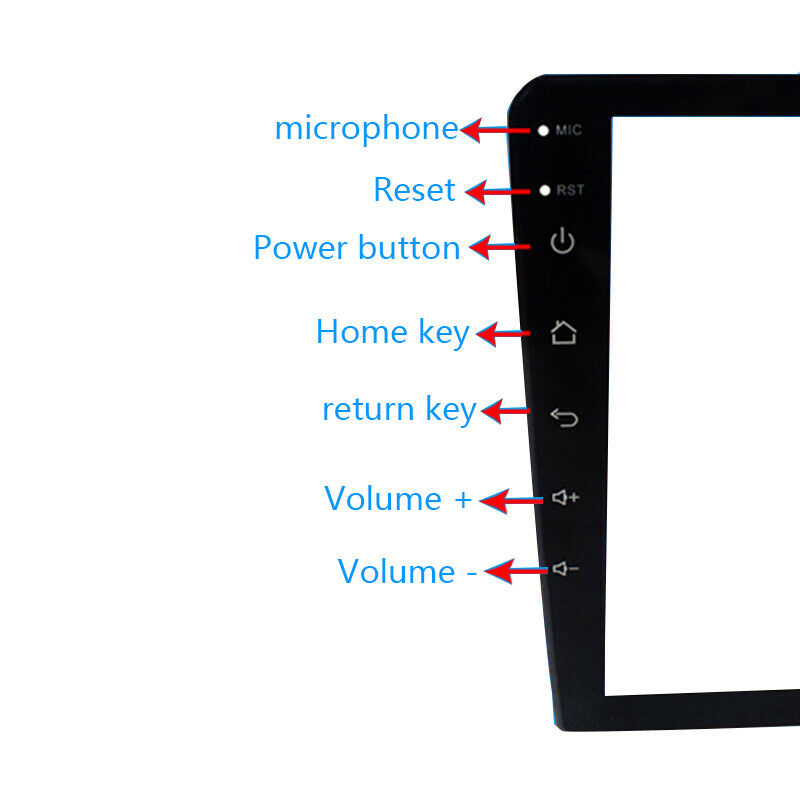 1290*900 Resolution 9'' Touch Display Large Screen Navigator Car Capacitive Fine