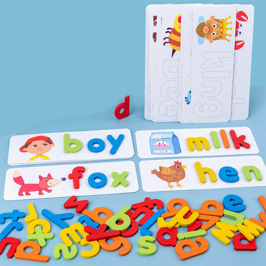 Spelling Word Puzzle Game Recognition Alphabet Abc Letter for Activities