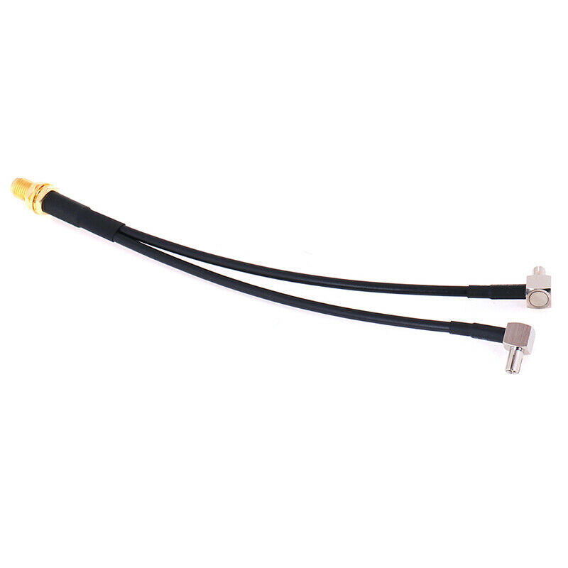 15cm SMA Female To 2 x TS9 Male Plug Y Splitter Combined Pigtail Cable RGDEAU