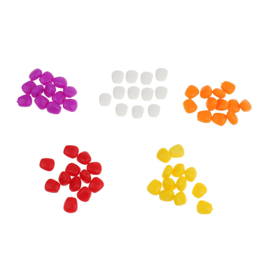 MagiDeal 60pcs Soft Artificial Corn Flavor Carp Bream Bait Fishing Lure