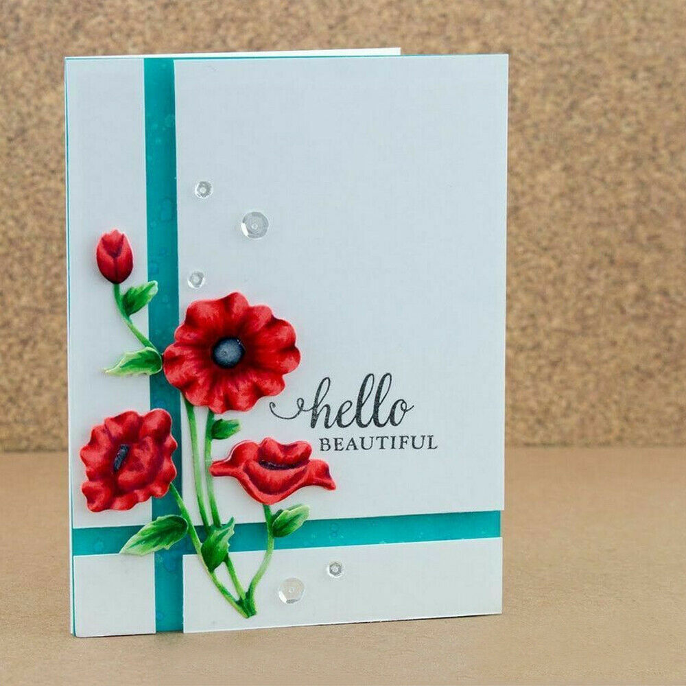 Remembrance Flowers Metal Cutting Die Stencil Scrapbooking Cards Paper DIY