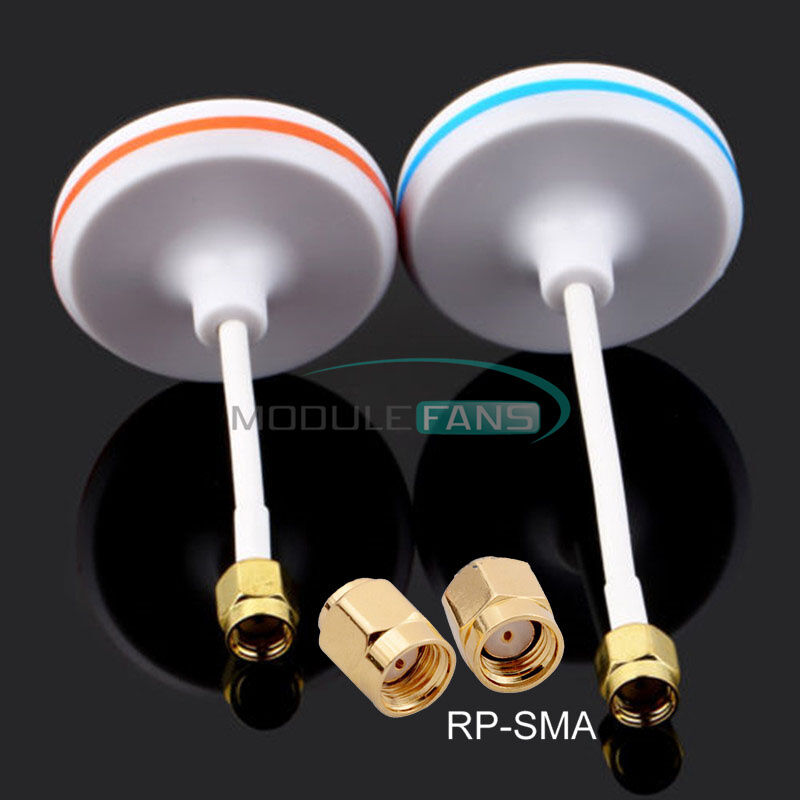 5.8GHz Circular Polarized Mushroom Antenna RP-SMA Set Tx/Rx for Multicopter New