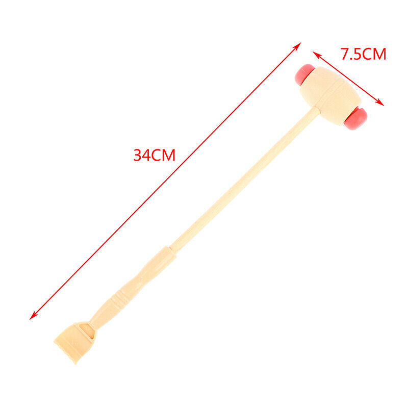 Body Massager Claw Double-head Hammer Stick Bamboo Wooden Back ScratcherBDAU