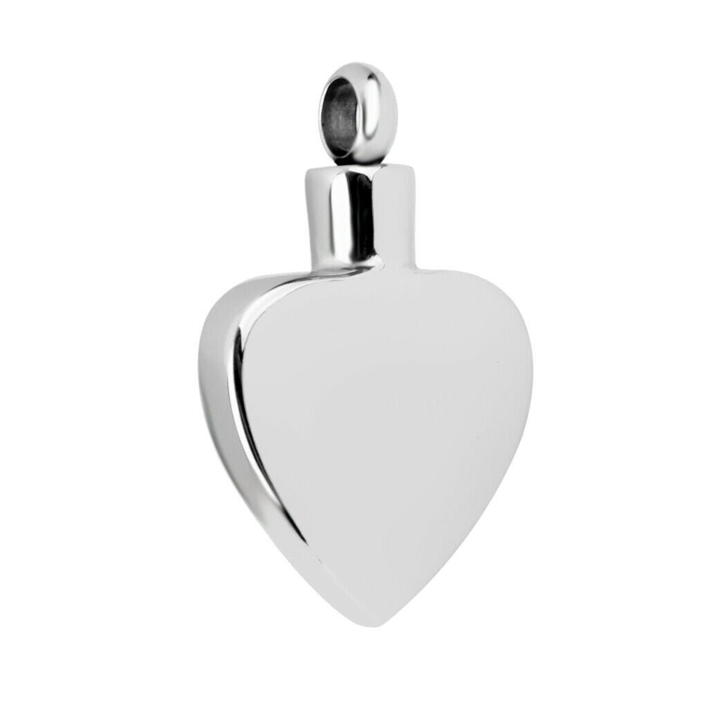 Stainless Heart Celtic Wings Cremation Keepsake Memorial Ash Urn Pendant