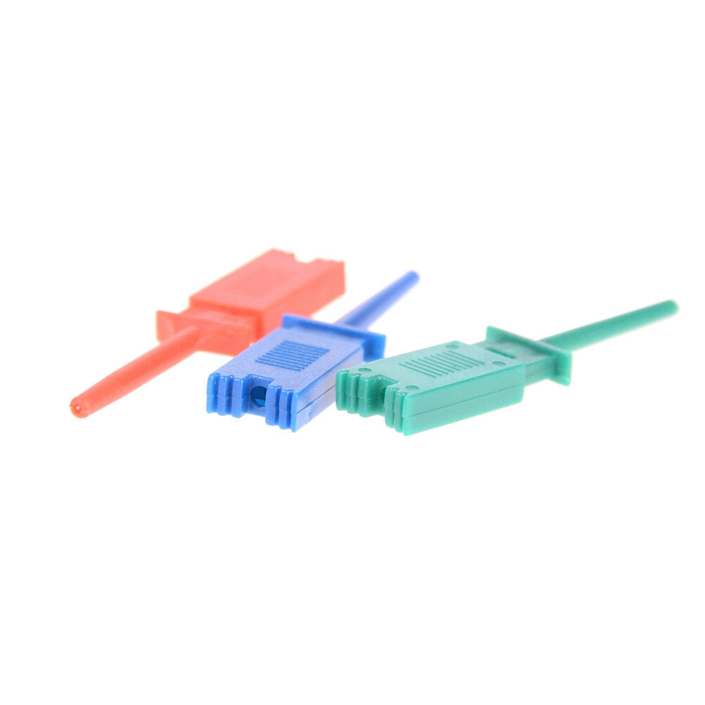 10Pcs Multimeter SMD IC SOIC Mini Test Clip Hook Grabbers Probe Jumper 5 colorDD
