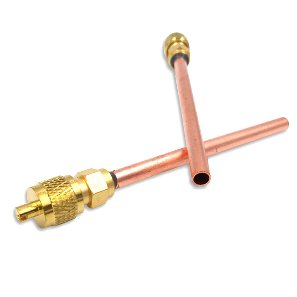 10pcs OD Copper Tube Air Conditioner Refrigeration Access Valves Filling Parts