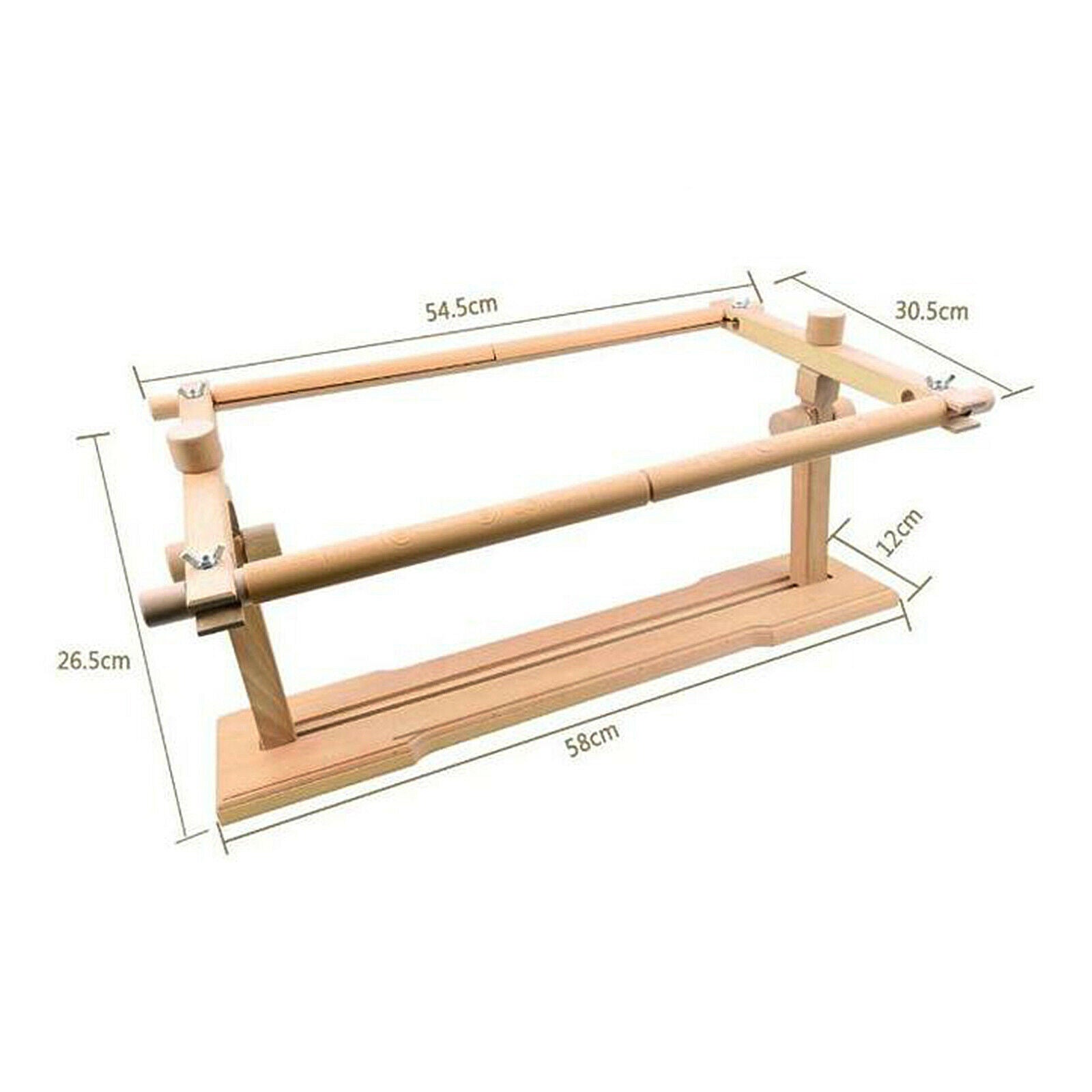 Wood Cross Stitch Frame Clamps Lap Stand 360 Rotatable Embroidery Holder DIY