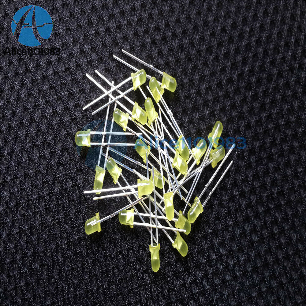 500PCS LED 3MM yellow COLOR  yellow LIGHT Super Bright Emitting Diode