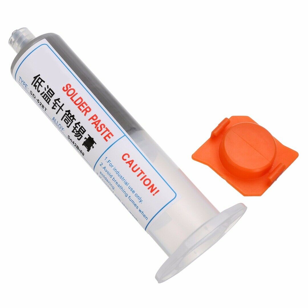 100g Solder Paste Lead-free Low Temperature SMT Melt Melting Point 138°C Sn42Bi5