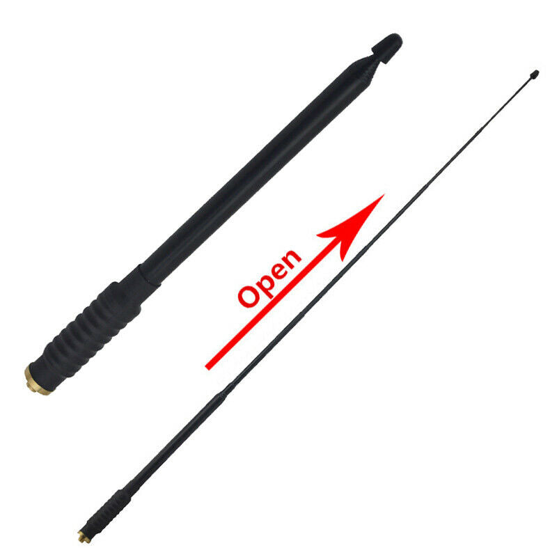 NA-766 SMA-F 144/430MHz Ham Radio Handheld Extend Telescopic Antenna HT/Scanner