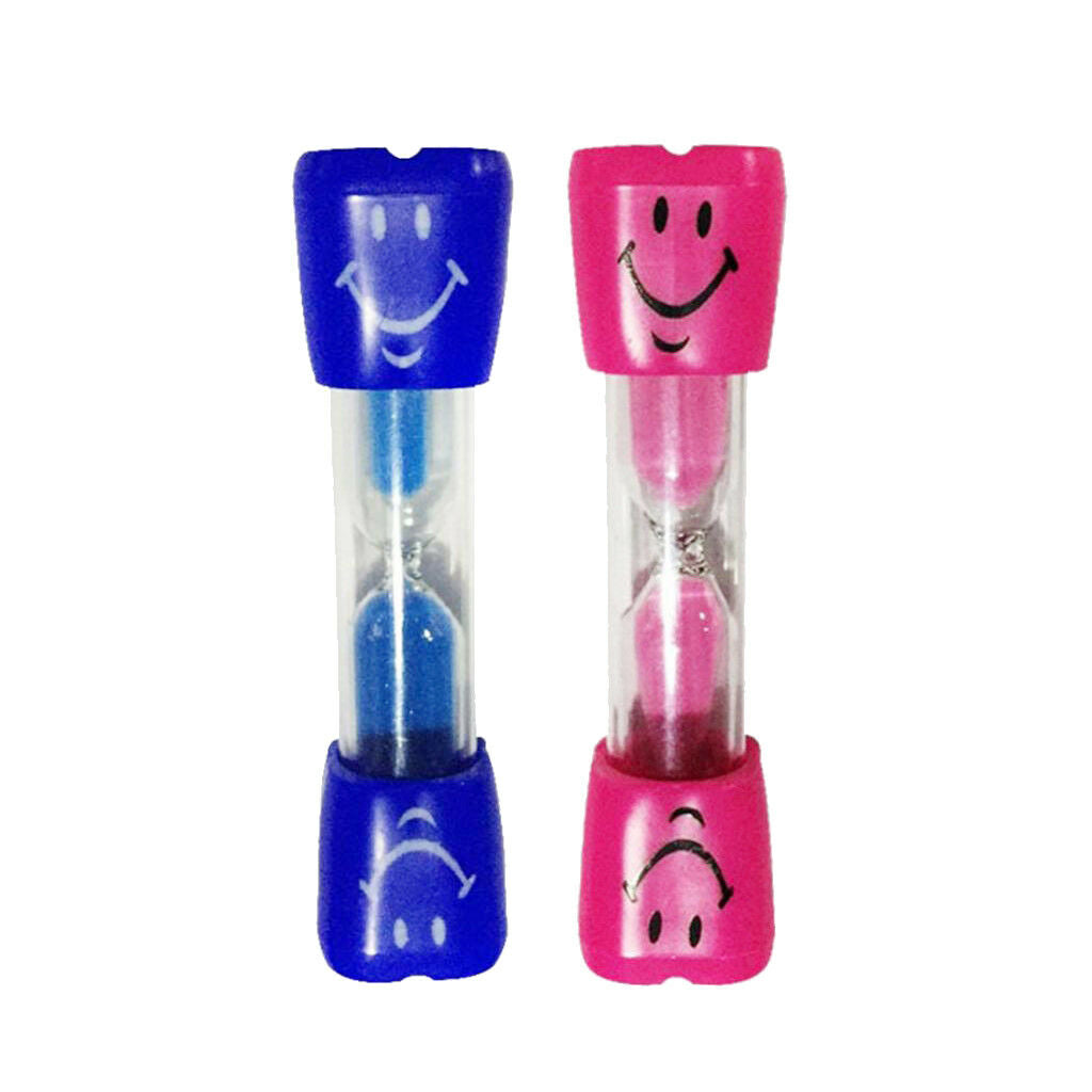 Sand Glass Sandglass Hourglass Timer 3 Minutes Home Decor Gift Blue + Pink