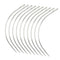 12 Pieces C Shape Hair Extension Supplies Weaving Weft Pulling Hook Needle