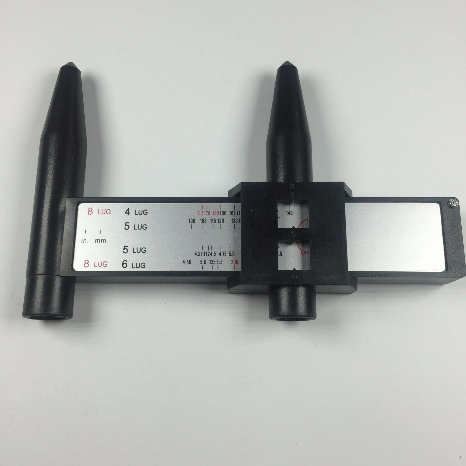 1PC Car Wheel Hull Measure Pitch-row PCD Ruler Automobile Modification Tool