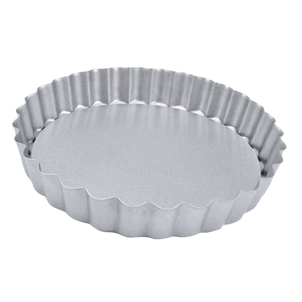 High Carbon Steel 4 inch Tin Quiche Tartlet Tart Pastries Mini Custard Pans