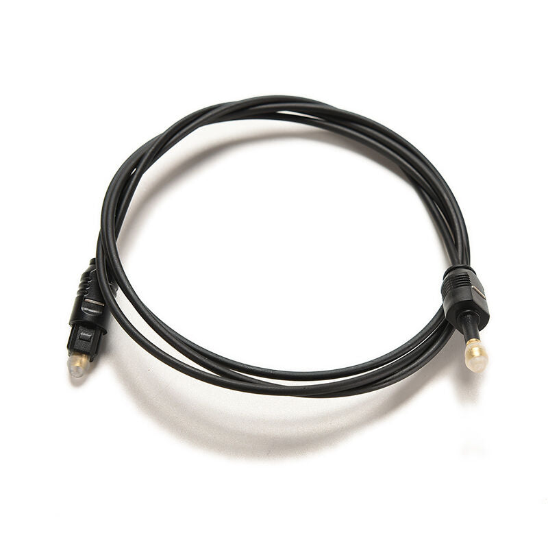1M 3ft Toslink to Mini Plug 3.5mm Digital Optical SPDIF Audio Cable Optic Fib SJ