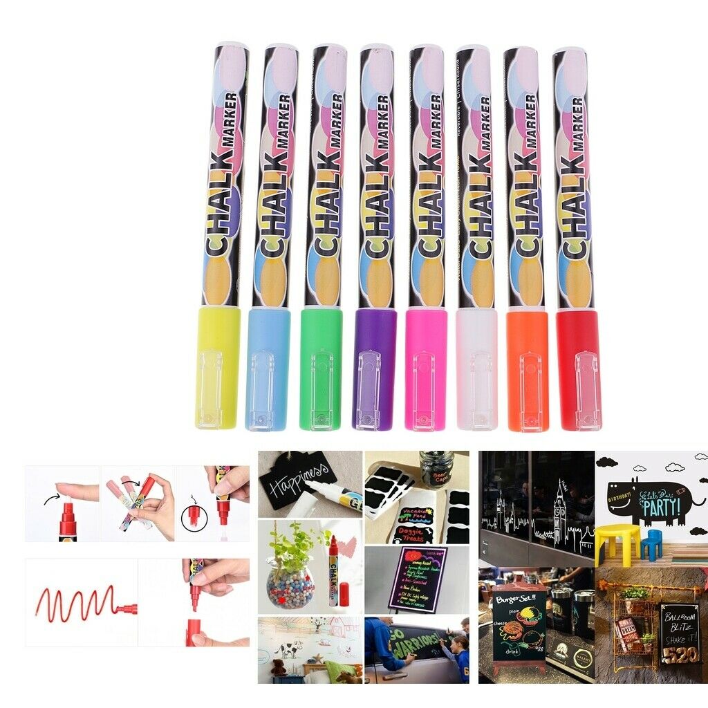8 pcs acrylic pens marker pens, acrylic paints waterproof markers for DIY photo