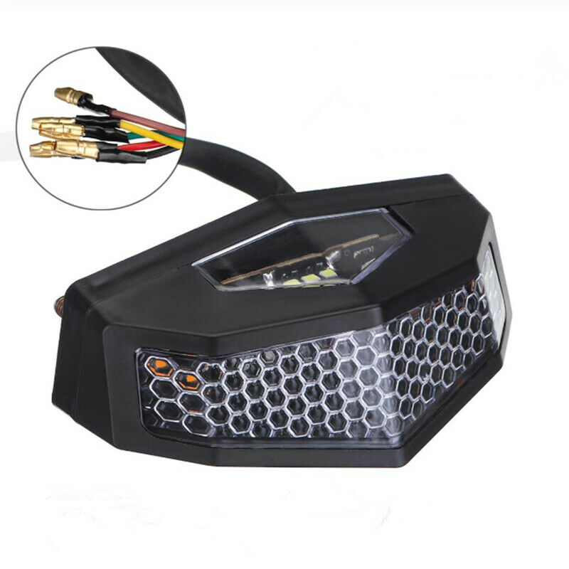 1PCS LED Motorcycle Turn Signal Tail Light Cafe Racer Fender Edge Brake Lamp Kit