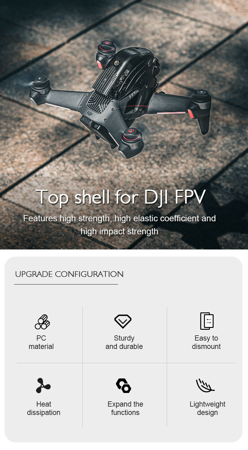 For DJI FPV Special Aircraft Transparent Case Top Shell Drone Accessories
