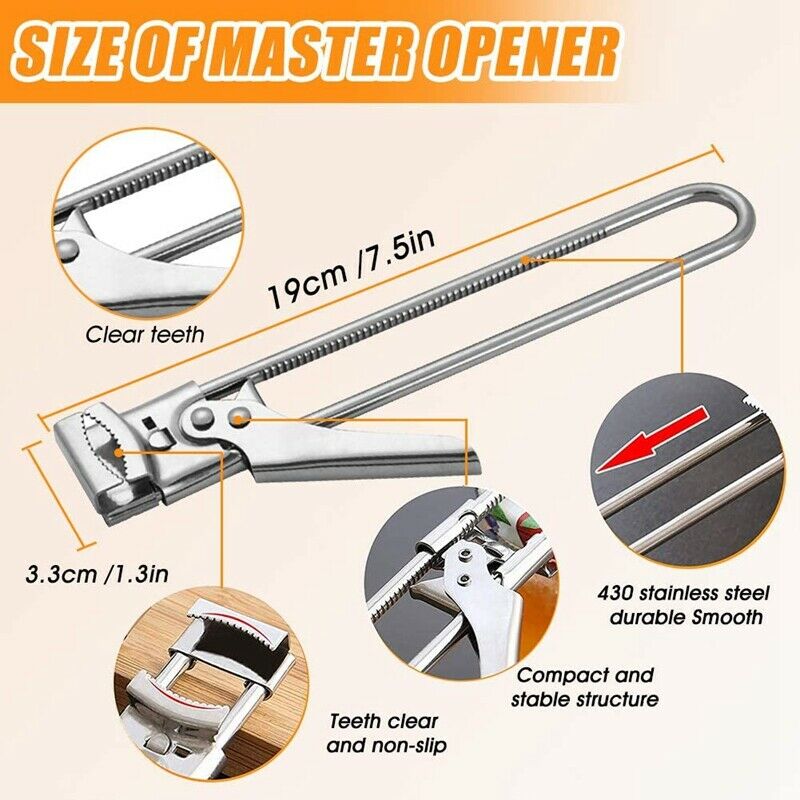 Corkscrews, Adjustable Jars and Corkscrews, Adjustable Multi-Function StainlW3U2